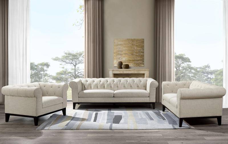 Abbyson Cecelia 3-piece Fabric Set
